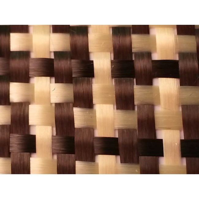 Tessuto carbonkevlar  giallo nero aramidico ibrido