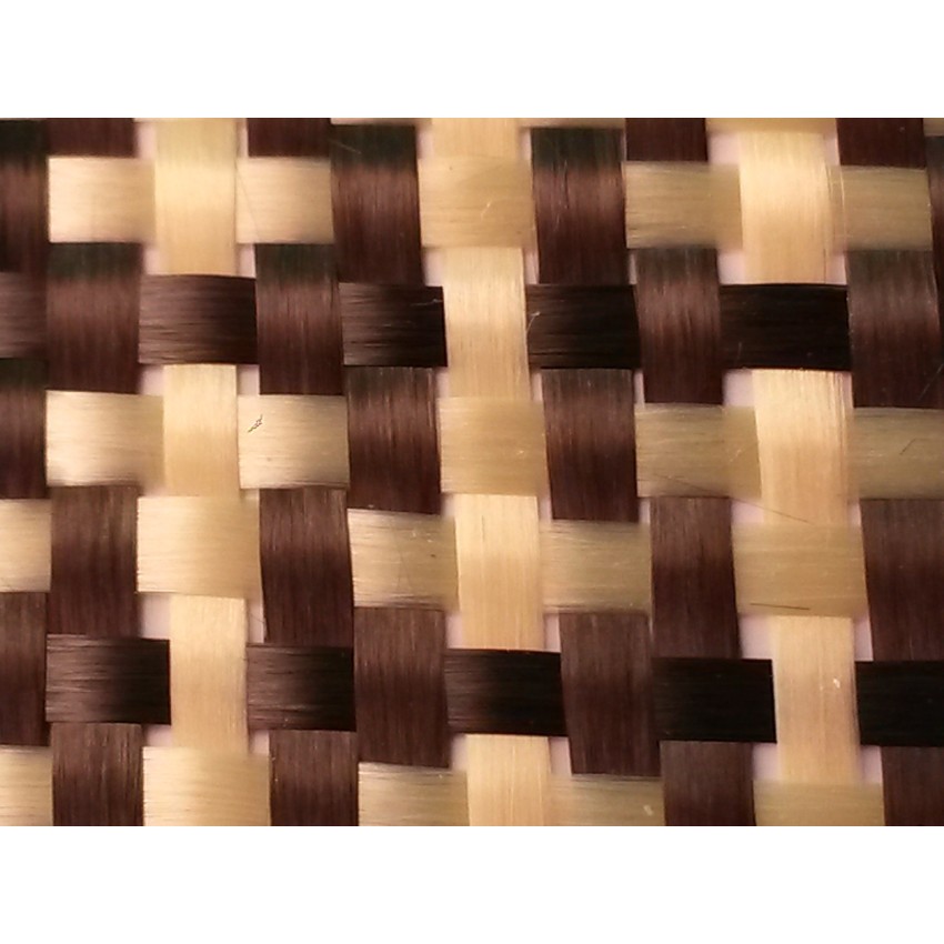 Tessuto carbonkevlar  giallo nero aramidico ibrido