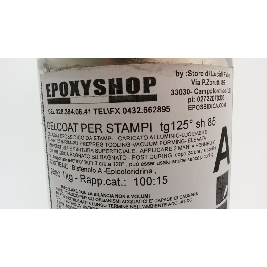 gelcoat stampi | epossidico  caricato alluminio