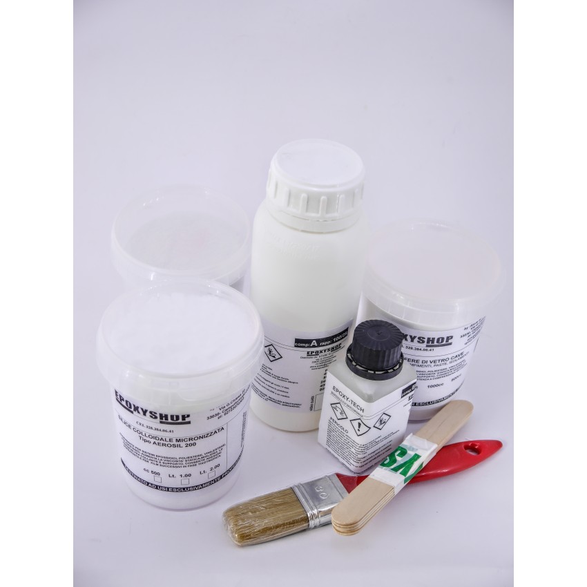 KIT Incollaggio, Ricostruzione legno con resina