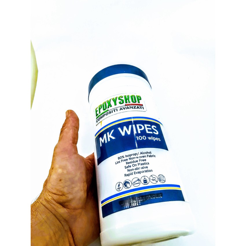 alcol isopropilico pulizia stampi distaccanti con salviette prima verniciatura resinatura