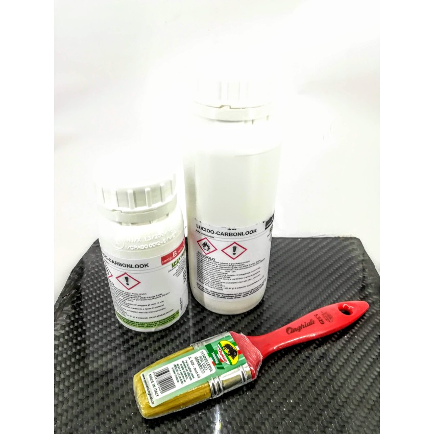 lucido trasparente acrilico per compositi carbonio carbonlook tixo A PENNELLO