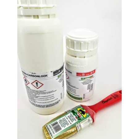 lucido trasparente acrilico per compositi carbonio carbonlook tixo A PENNELLO