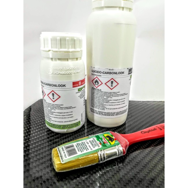 lucido trasparente acrilico per compositi carbonio carbonlook tixo A PENNELLO