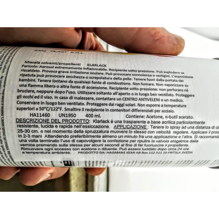 lucido trasparente spray PER RESINA