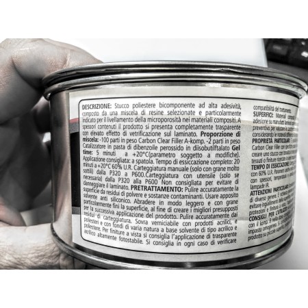 come riparare con stucco rapido per carbonio