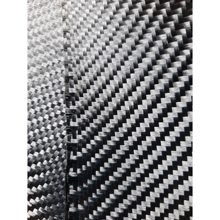 Tessuto Diolene Nero 200g Twill Finto Carbonio | Epossidica