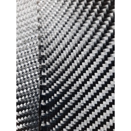 Tessuto Diolene Nero 200g Twill Finto Carbonio | Epossidica