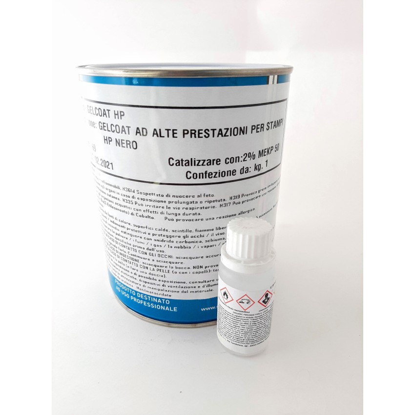 gelcoat produzione stampi poliestere  nero