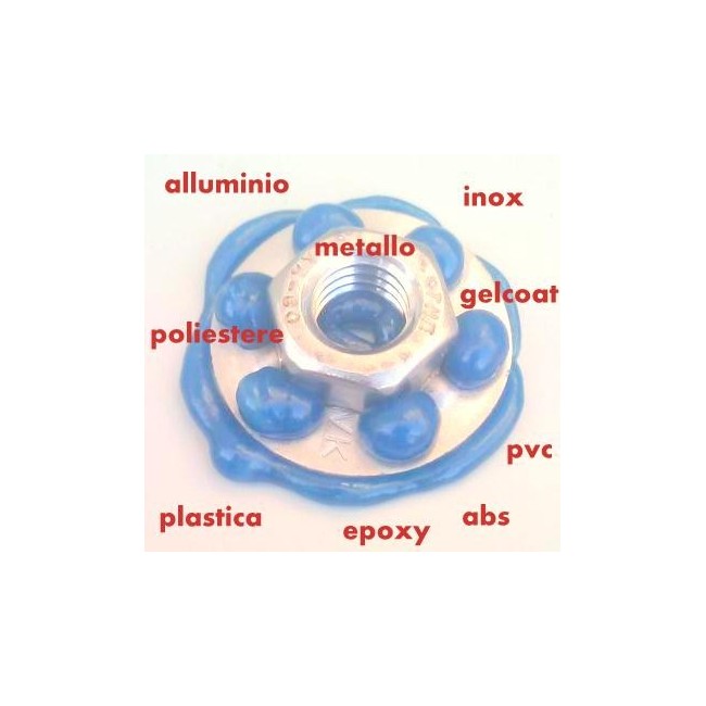 cartuccia ricarica adesivo metacrilato BIANCO per incollare metallo resina compositi