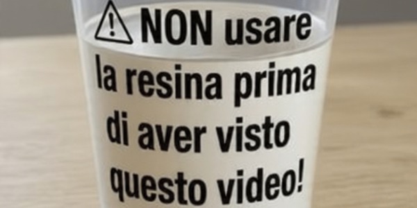 Resina epossidica, non usarla prima di vedere questo video 