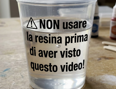 Resina epossidica, non usarla prima di vedere questo video 