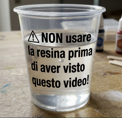Resina epossidica, non usarla prima di vedere questo video 